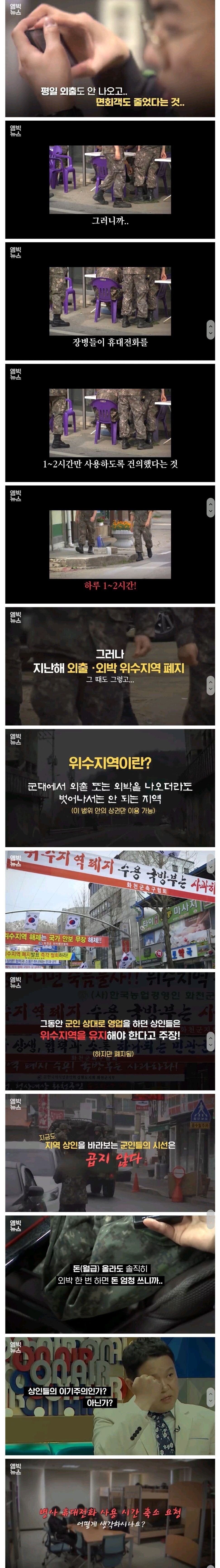 한 때 상인들이 군인들 휴대폰 사용시간 조정 요구했던 이유