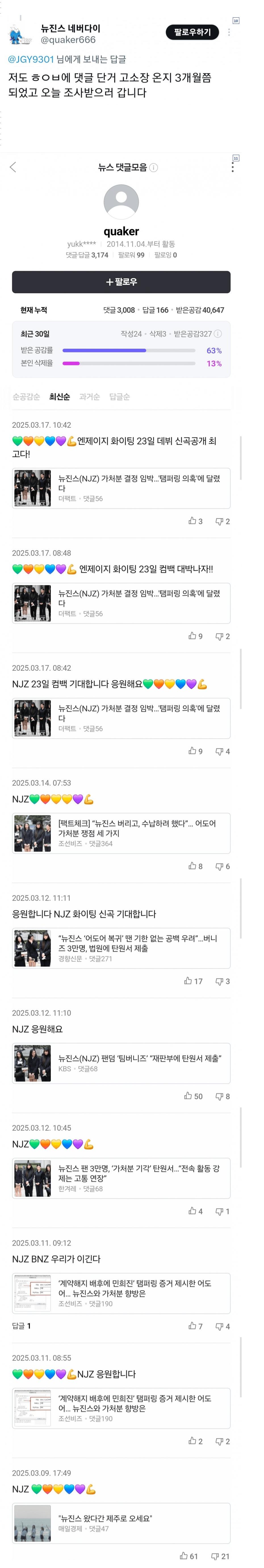 금융치료를 받은 뉴진스 팬