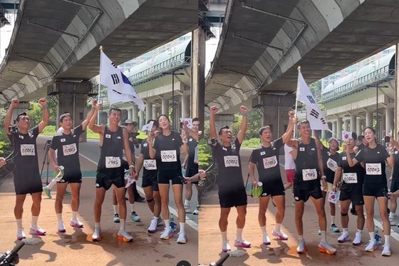 광복절 기념 81.5km 뛰면 기본 5키로 심하면 8kg가 빠진다는 션