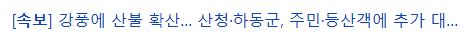 [속보] 산림청, 산불 재난 국가 위기경보 ‘심각’ 단계…전국 확대