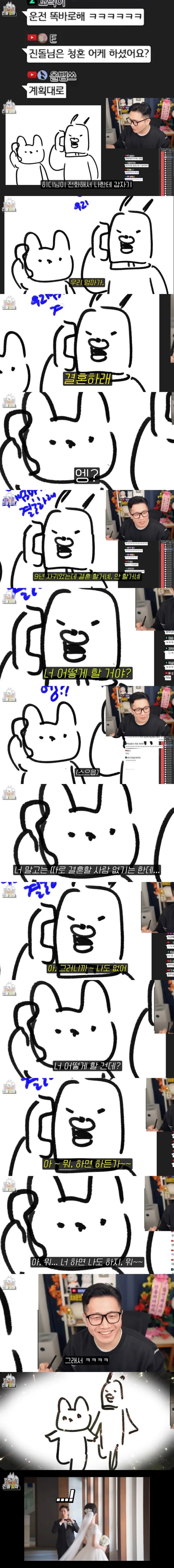 9년 사귄 커플의 결혼하게 된 과정
