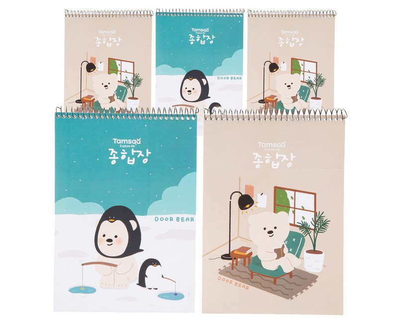 탐사 두꺼운 종합장 130g 40매, 5개입