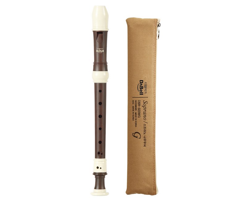 다벨 소프라노 리코더 저먼식 DSR-320WG, 나무무늬, 1세트