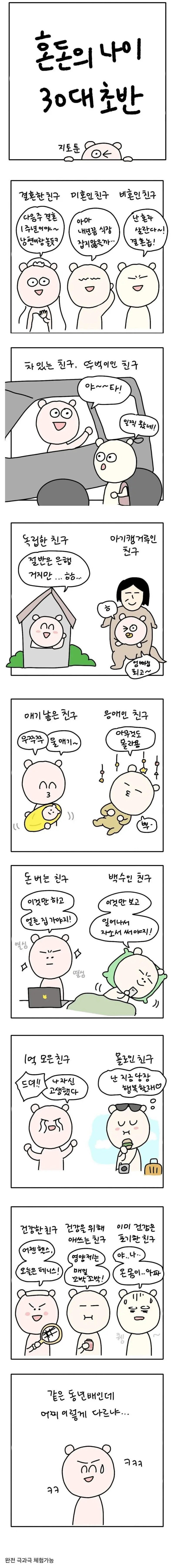 30대 초반이 혼돈의 나이인 이유..