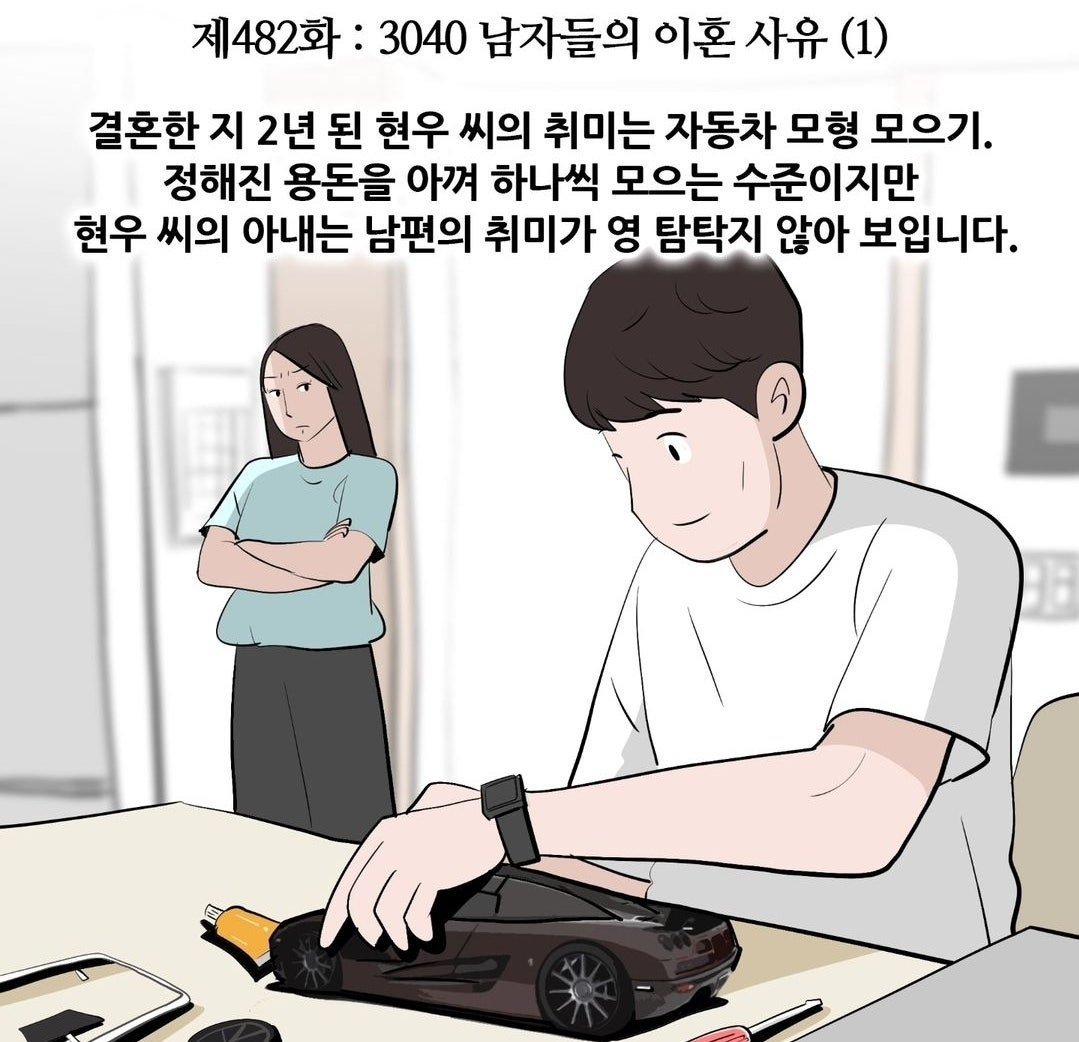 3040 남자 이혼사유