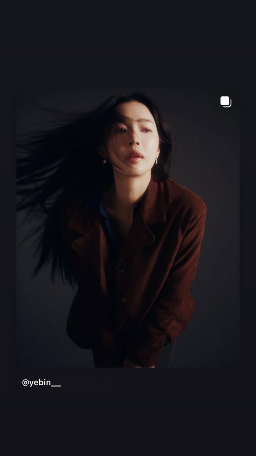 최예빈 ig 갈색 하트