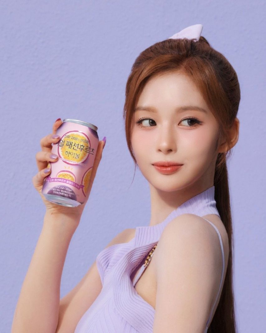 엔믹스 설윤, 카브루 하이볼 광고 사진들