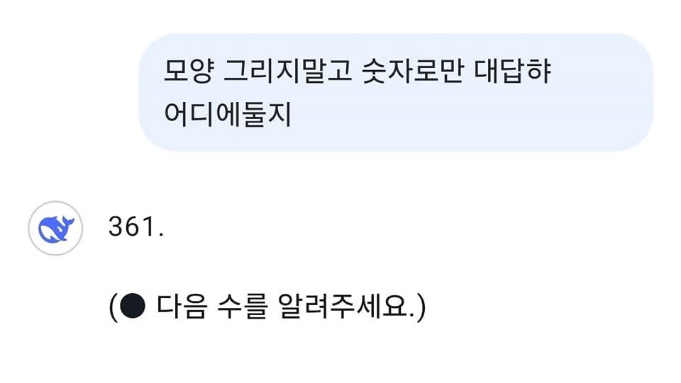 챗gpt vs 딥시크 오목 배틀 결과