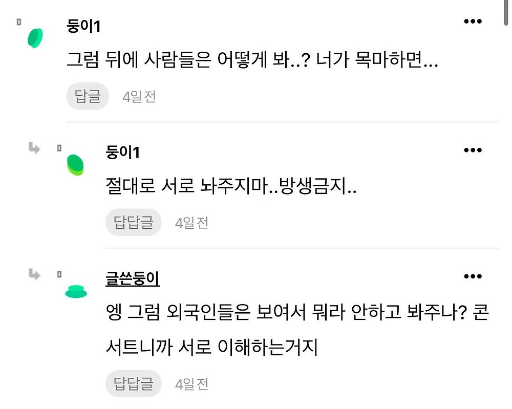 콜드플레이 콘서트 목마 민폐녀 능지 수준