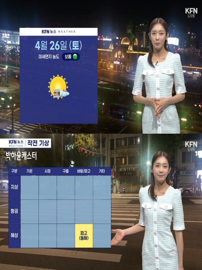 박하윤 기상캐스터