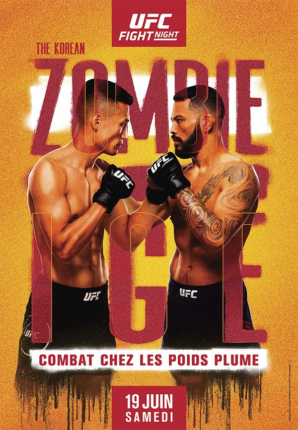 UFC 메인 포스터를 장식했던 한국 격투기 선수들..