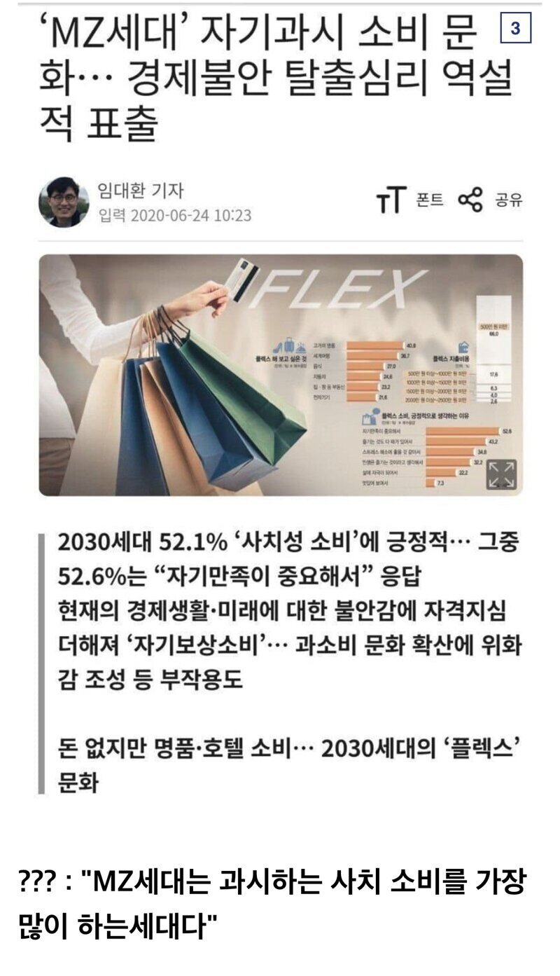 Mz세대는 돈을 너무 펑펑써서 문제다VS