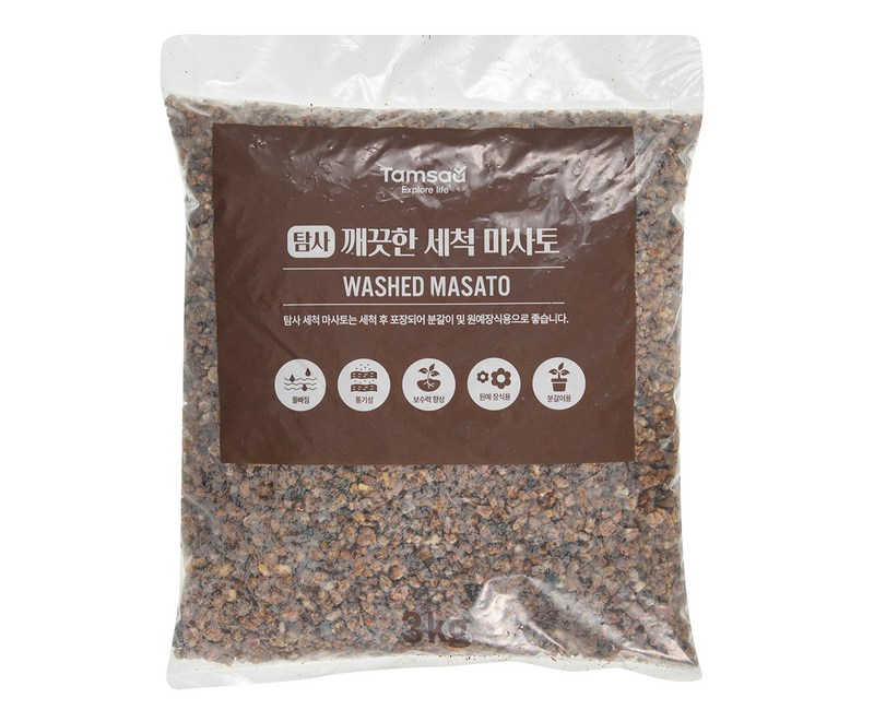 탐사 세척 마사토 3KG, 1개