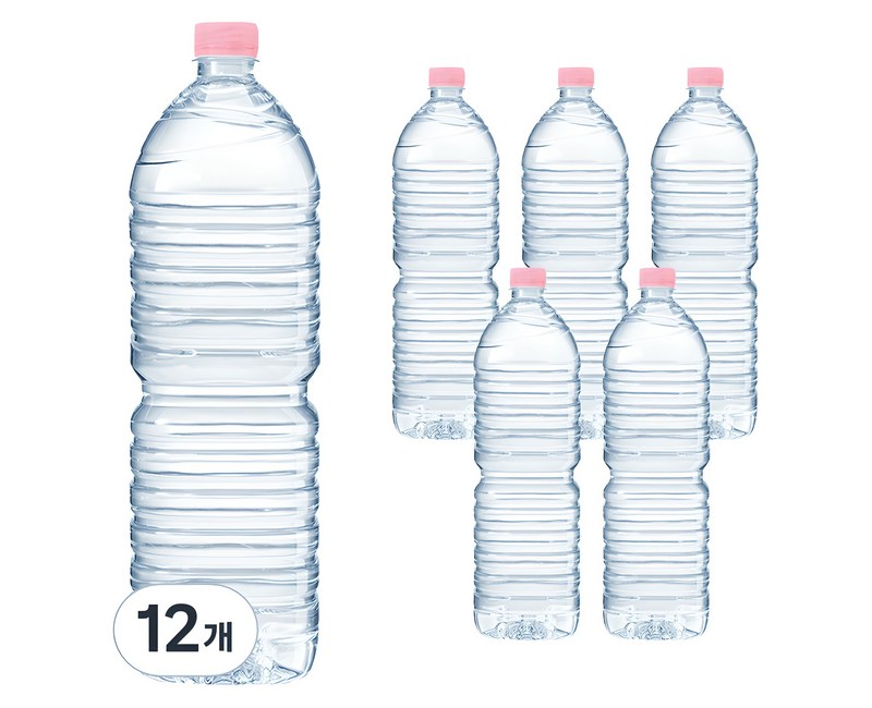 CRYSTAL 생수 무라벨, 2L, 12개
