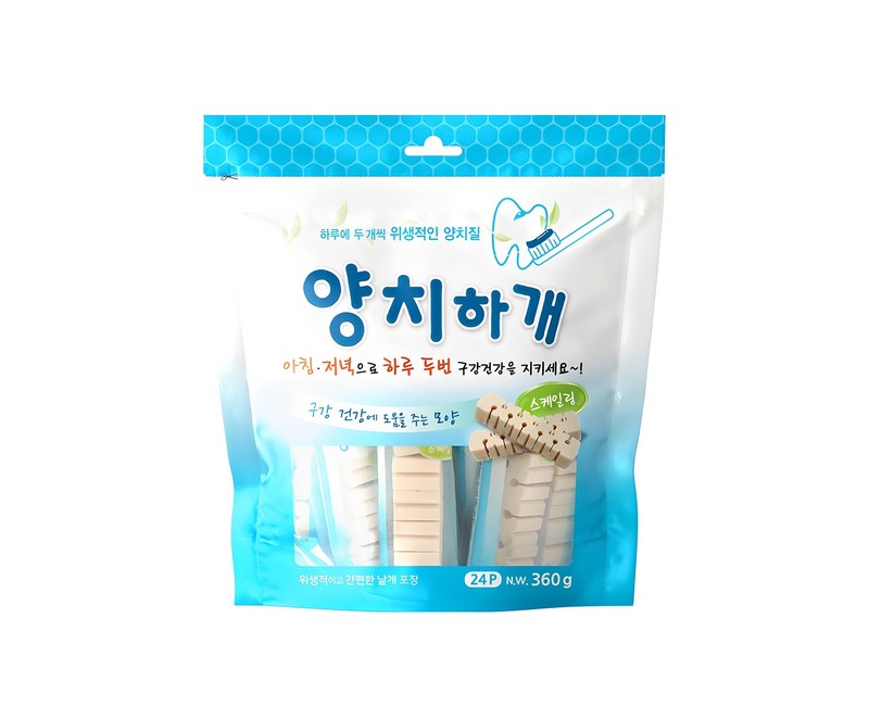 양치하개 반려견 덴탈껌 24p, 스케일링, 360g, 1개