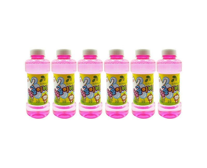 비누방울 리필액 500ml, 혼합색상, 6개