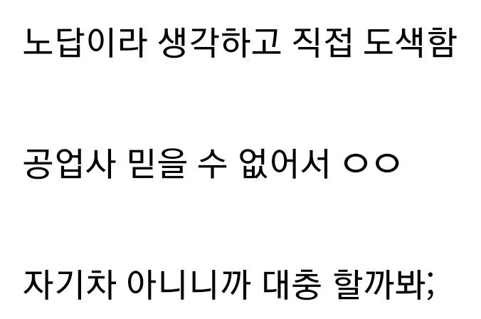 공업사 못 믿어서 직접 도색한 디시인의 최후