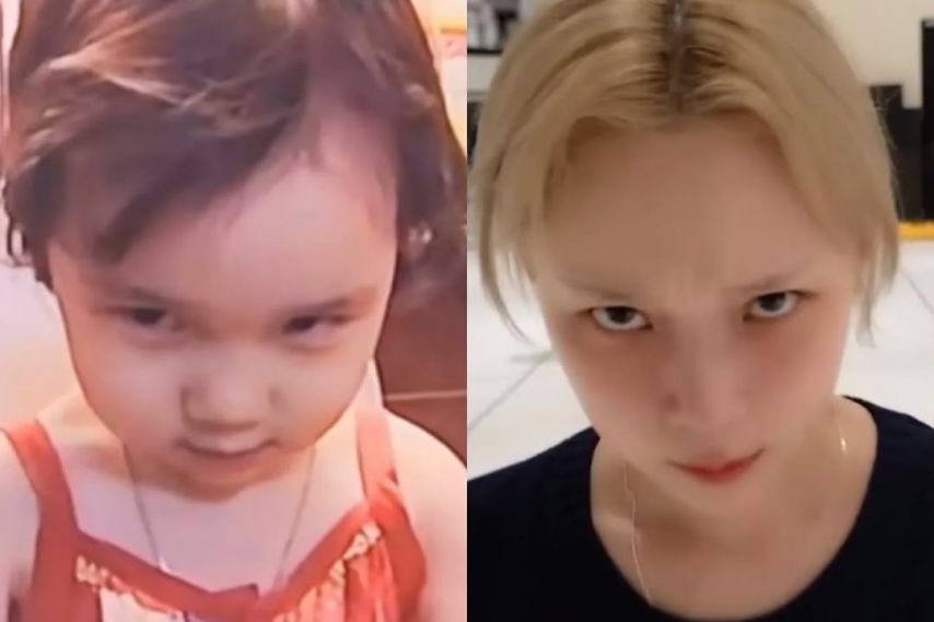 애기때 모습 그대로 몸만 큰 윈터(에스파)
