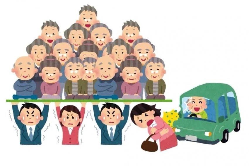 일본의 사회문제 한짤 요약