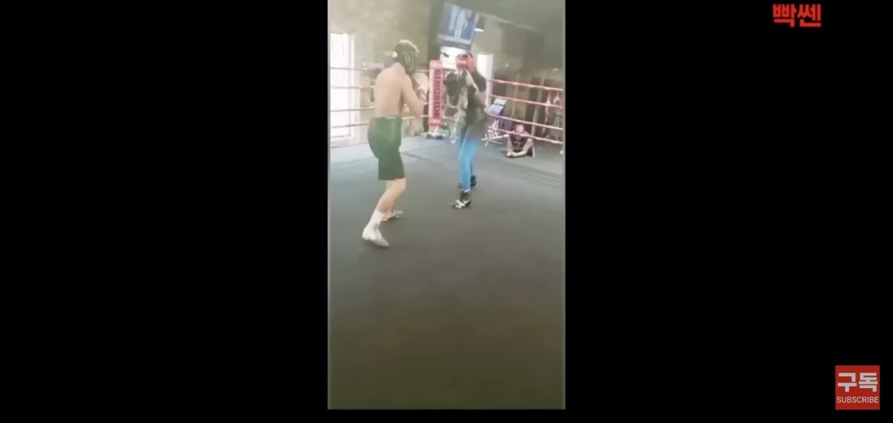 남자 선수보다 자기가 커서 이길 수 있다는 무패 여자 선수