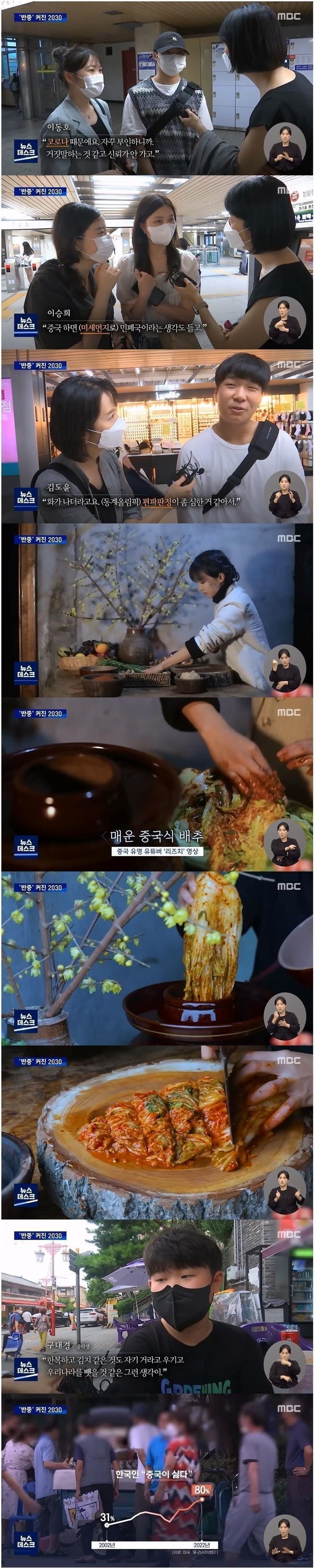 중국이 너무 싫다는 요즘 2030