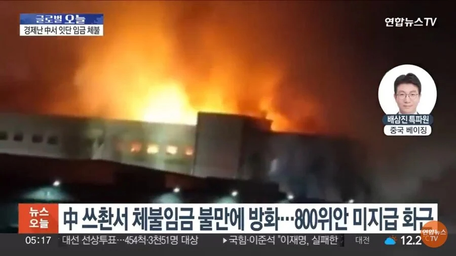 임금체불 당한 중국인 노동자의 대응