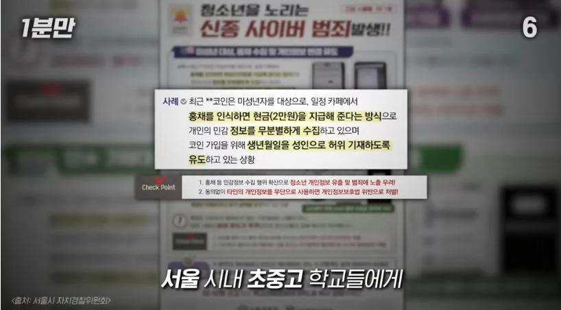 일부 청소년들의 돈벌이, 홍채매매