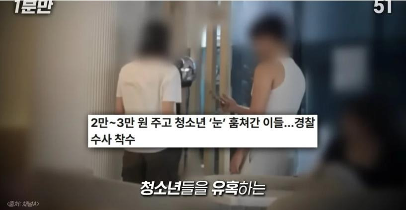 일부 청소년들의 돈벌이, 홍채매매
