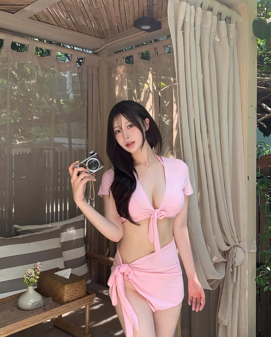 핑크 수영복