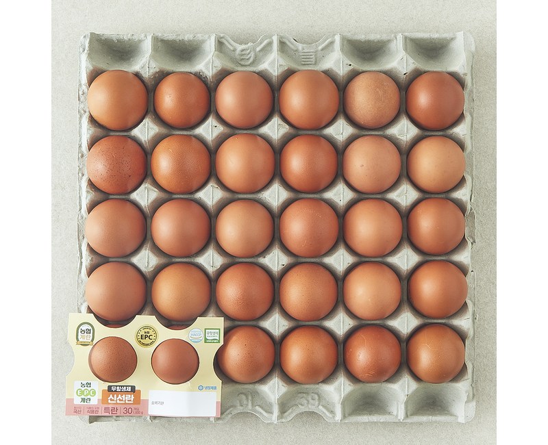 농협 EPC 무항생제 인증 특란 1.8kg, 1개, 30구