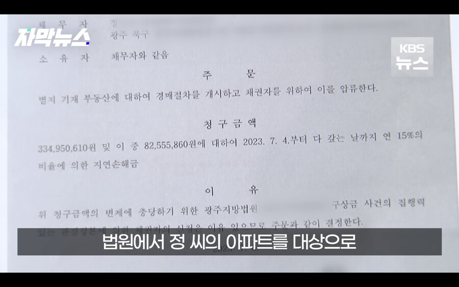 갑자기 은행에서 경매에 넘어갔다는 전화를 받은 남성