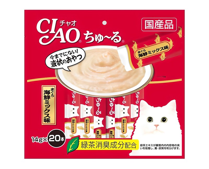 챠오츄르 고양이 짜먹는 간식 20p, 혼합맛(참치/해산물), 280g, 1개