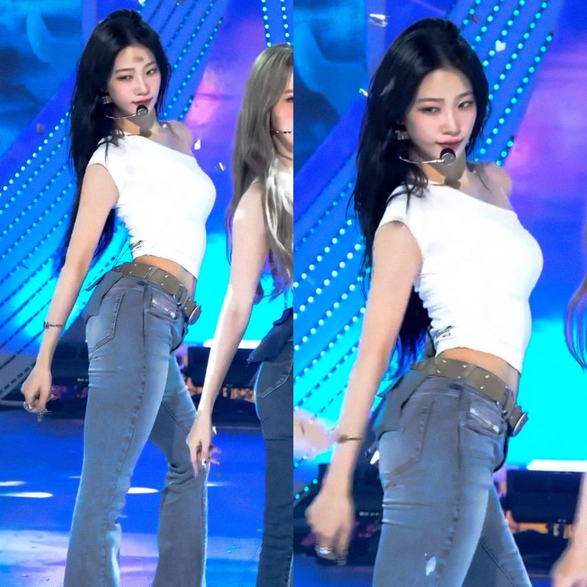 청바지핏 좋은 상큼한 미모 르세라핌 카즈하