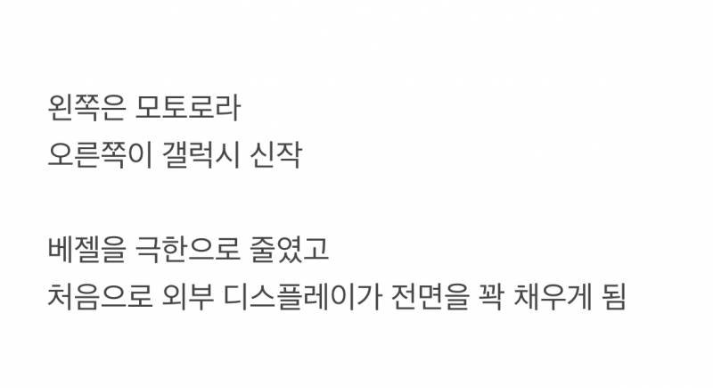현재 갤럭시 플립 유저들이 경악 중이라는 신작 미감