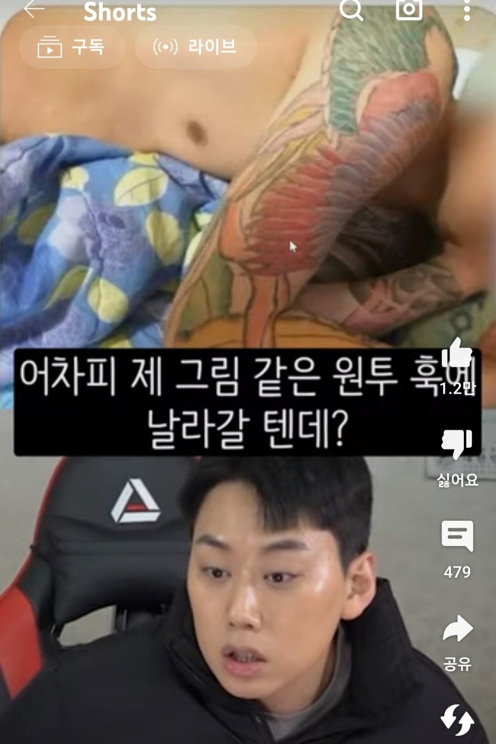 이레즈미 전신 문신충이 격투기 선수보다 더 무섭게 느껴지는 이유...