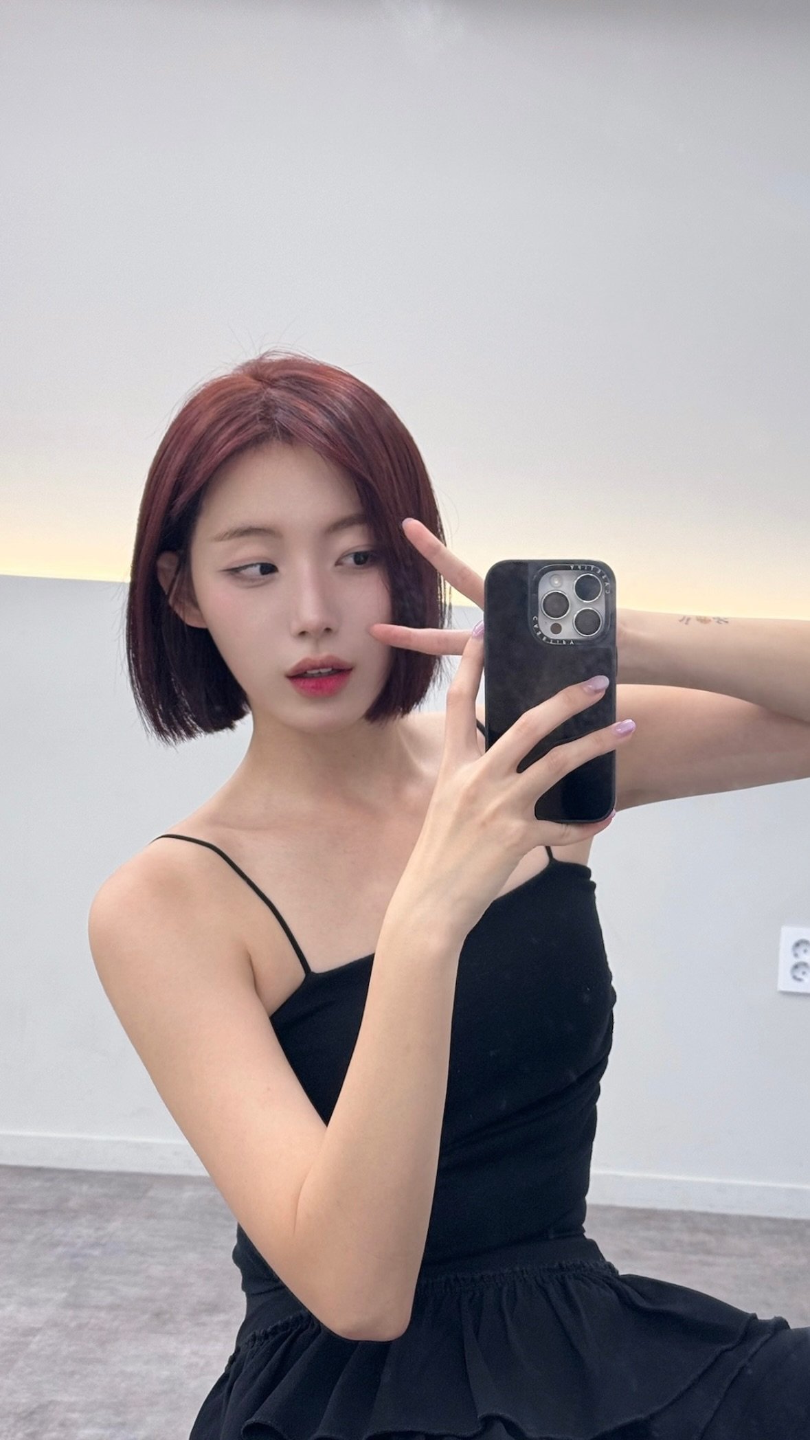 단발로 자른 하지원 치어리더 ㄷㄷ