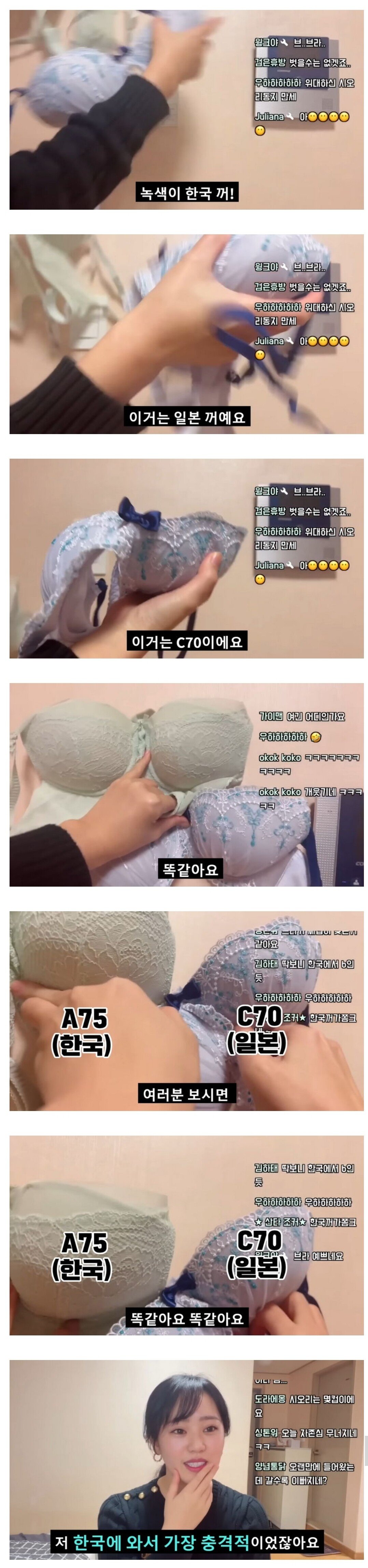 A컵 판정 받고 충격받은 누나