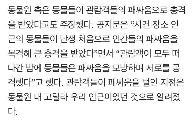 중국 동물원에서 아기안고 패싸움