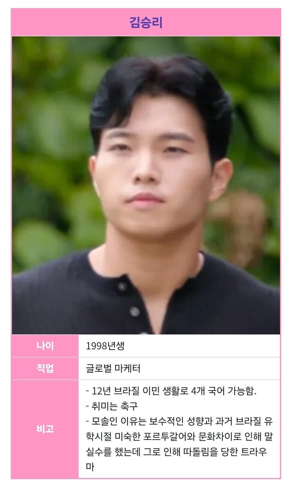 모태솔로지만 연애는 하고 싶어 출연자들...