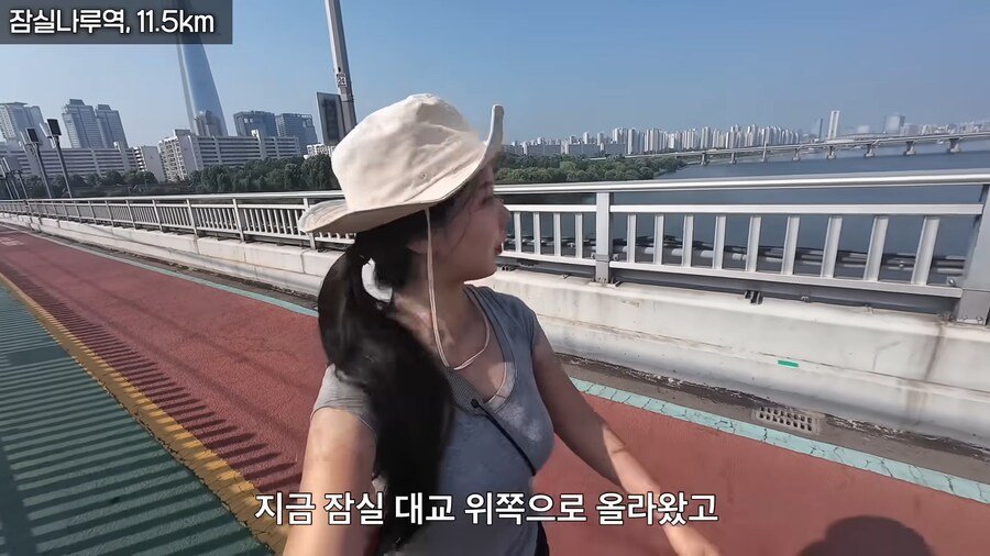 한여름 땡볕에 걸어서 2호선 완주한 유튜버