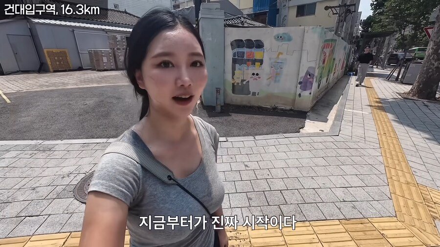 한여름 땡볕에 걸어서 2호선 완주한 유튜버