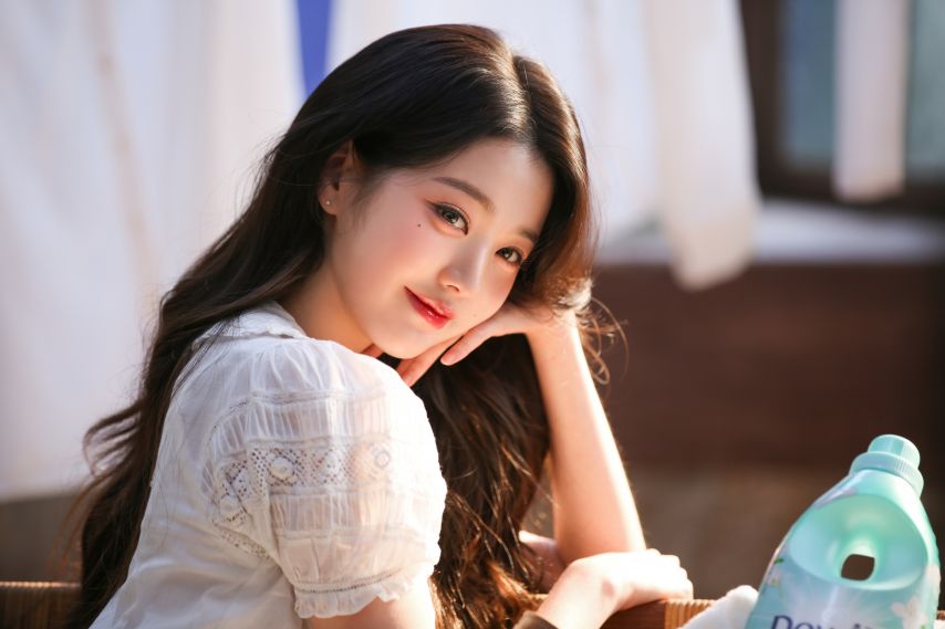 아이브 장원영 X ‘다우니’ 광고 촬영 현장 비하인드