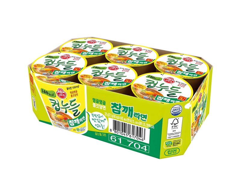 오뚜기 컵누들 참깨라면 37.5g, 6개