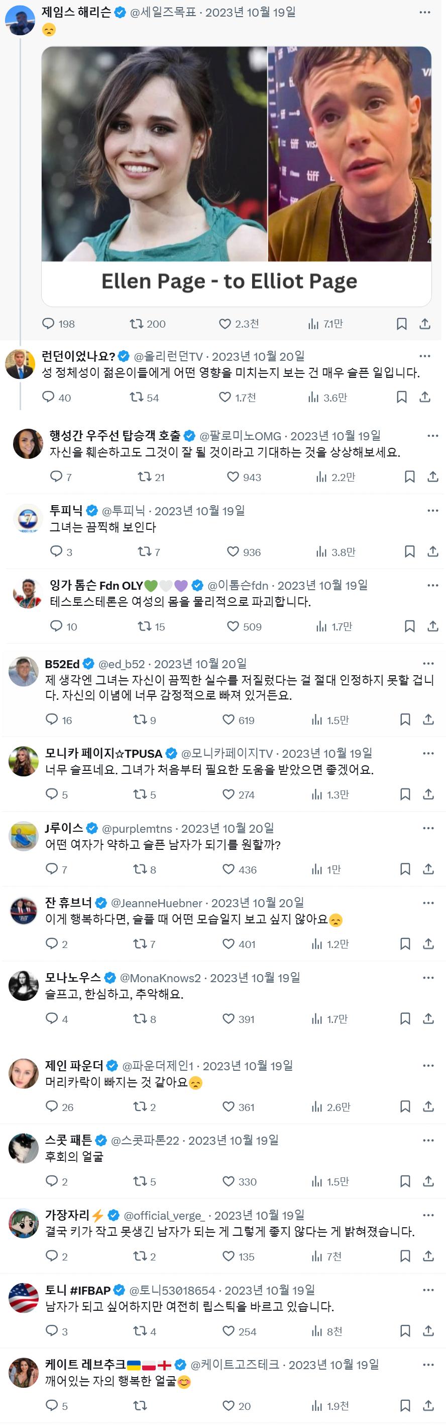 남자로 성전환 후 절망에 빠진 여배우