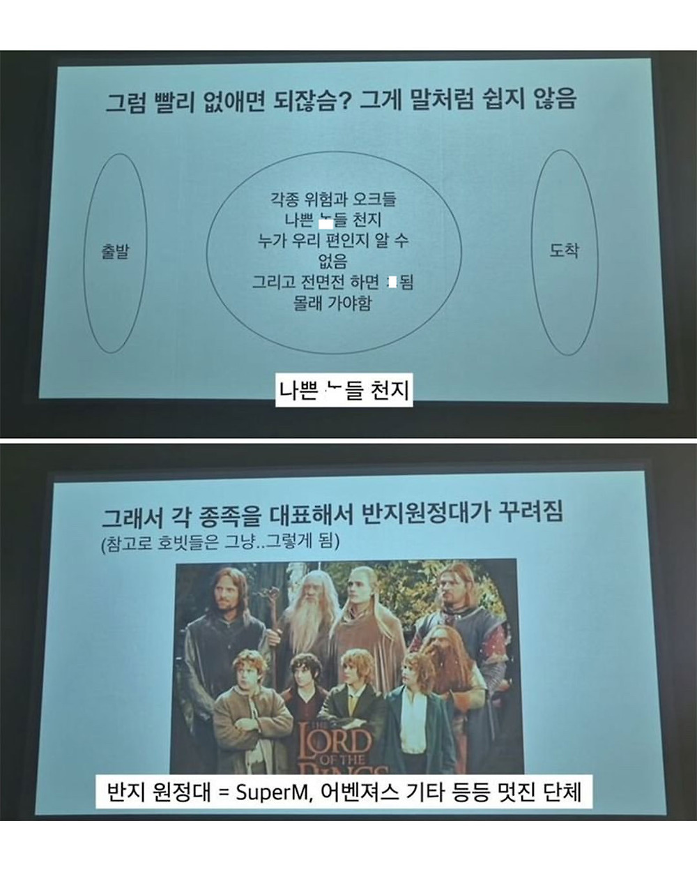 반지의 제왕 안 본 사람들을 위한 빠른 요약