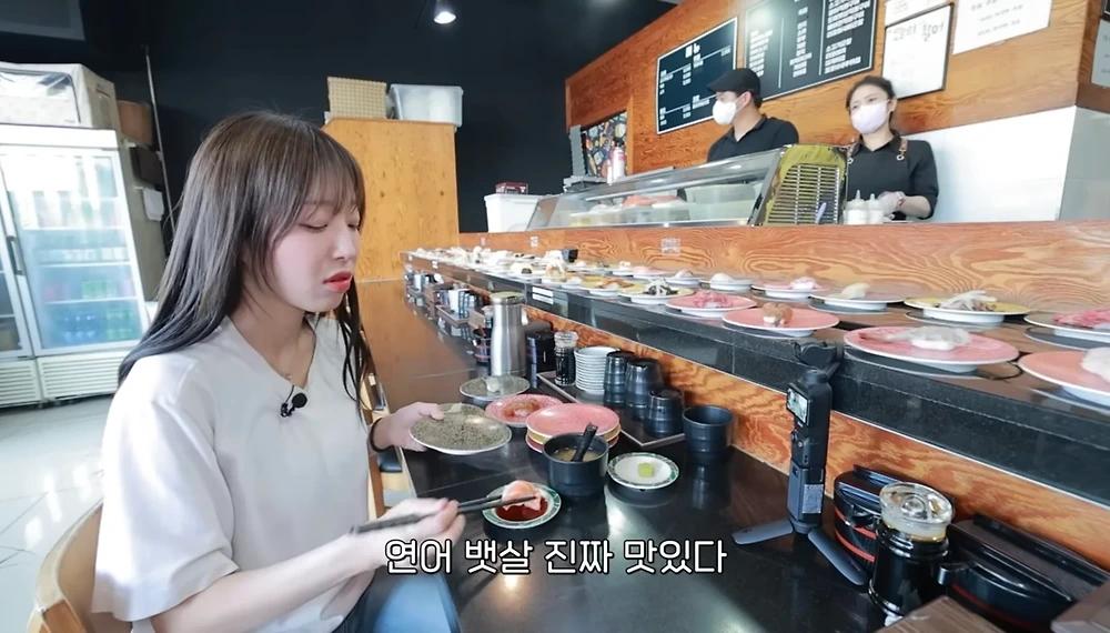 회전초밥집에서 쯔양이 먹은 접시량