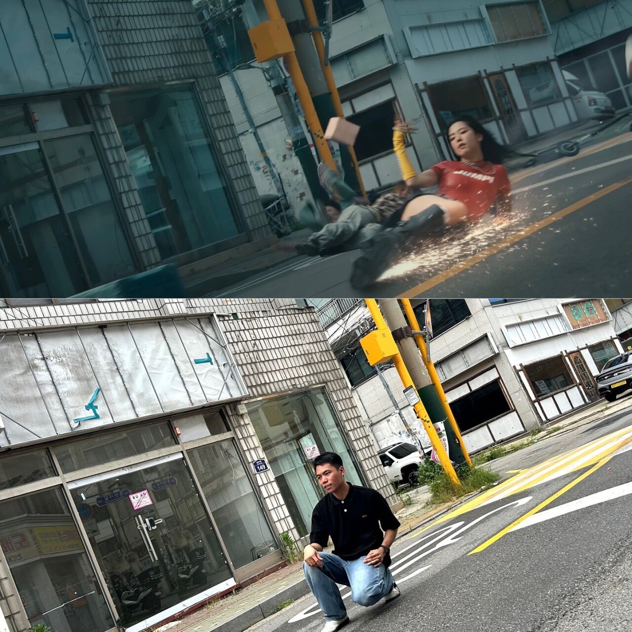 성지순례 하고 있는 블랙핑크 뮤비 촬영 장소 ㅋㅋㅋ