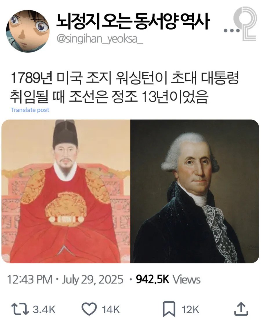 뇌정지 오는 동.서양 타임 역사