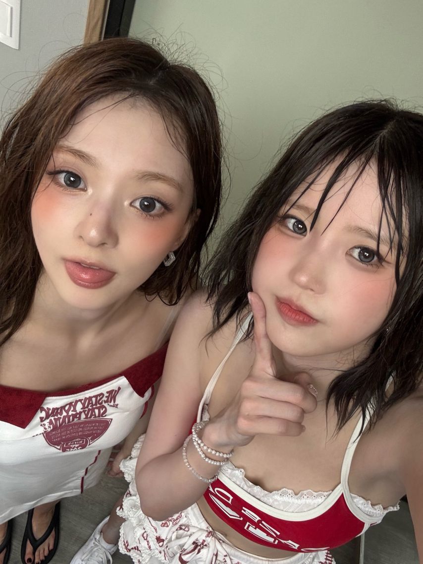 [워터밤 속초] 프로미스나인 송하영 빨간 레이스 몽실 가슴골