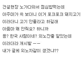 어느 디씨인의 함바집 썰